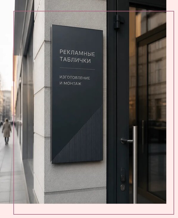 Рекламные таблички в Самаре по цене от 4548 р. | Аванза-Смр