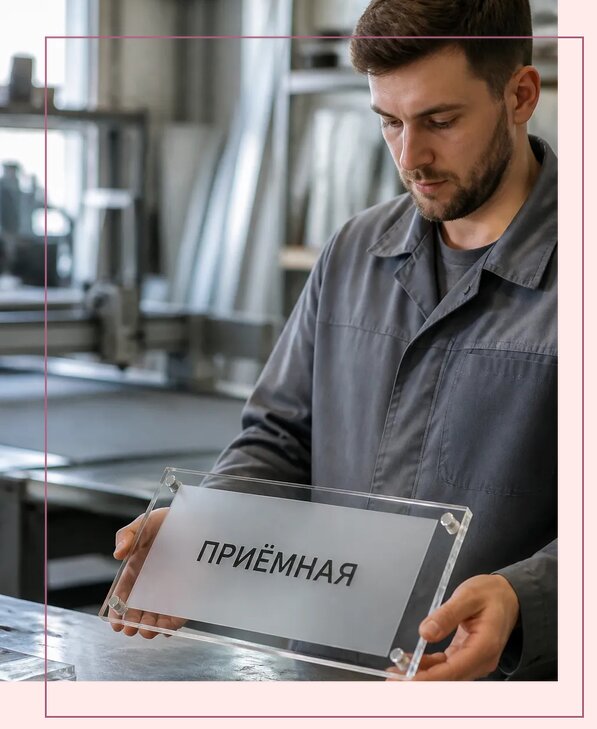Таблички из оргстекла на заказ в Самаре от 3941 р. | Аванза-Смр