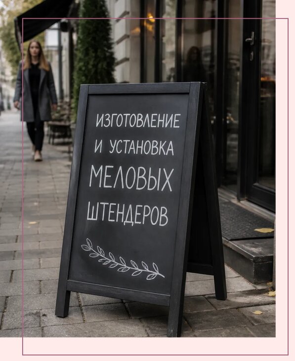 Меловые штендеры в Самаре по цене от 6569 р. | Аванза-Смр